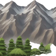 Mountains sticker