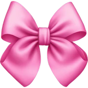 Pink bow sticker