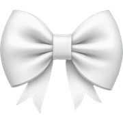 white bow sticker