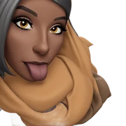 dark beauty with bold expression sticker
