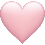 light pink heart sticker