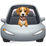 Dog in a car sticker