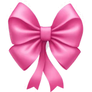 Pink bow sticker