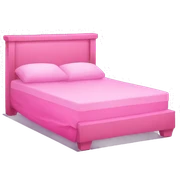 Pink waterbed  sticker