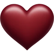 dark red heart sticker