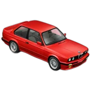 red bmw e30 sticker