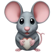 mouse heart sticker