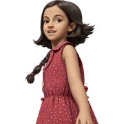 realistic portrait of a girl sticker