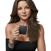 realistic portrait of woman sticker