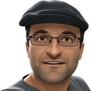 happy guy in a hat sticker