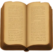 Brown vintage book sticker