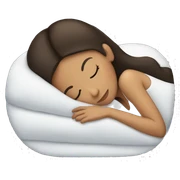 Brunette girl sleeping sticker