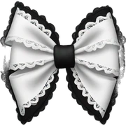 black bow with lace sticker