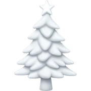 White christmas tree  sticker
