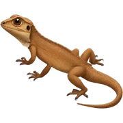 brown lizard sticker