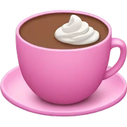 pink cup hot chocolate sticker