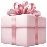 Light pink Christmas gifts under a white Christmas tree  sticker