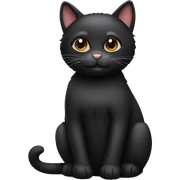 black cat teddy bear  sticker