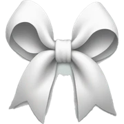 White bow sticker