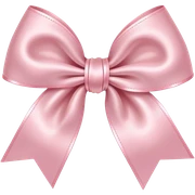 Cute light pink bow sticker