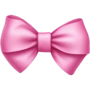 Pink bow sticker
