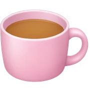 Light pink mug and plate sticker