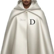 Dior logo on the cape sticker