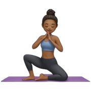 Girl yoga sticker