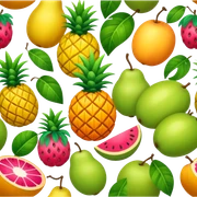 tropical jungle fruit landscape sticker