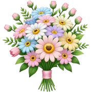 Small Pastel bouquet sticker