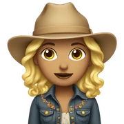 Western girly sticker