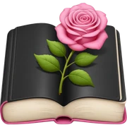 Una biblia con un moñito y sea rosa bajito sticker