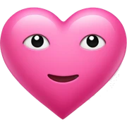 Pink heart  sticker