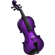 Purple violin sticker