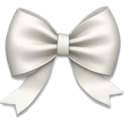 white bow sticker