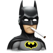 Batman smoking sticker