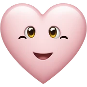 pastel pink heart sticker