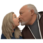 intimate moment of affection sticker