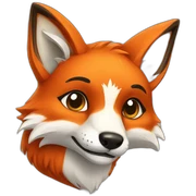 Furry fox sticker