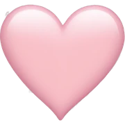 Light pink heart sticker
