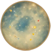 celestial map sticker
