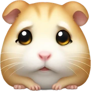 sad hamster sticker