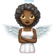 Girl angel sticker