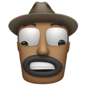 Poker face sticker