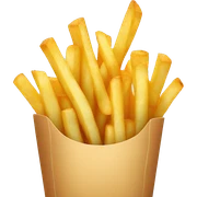 french fries sticker