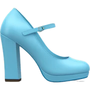 Baby blue chunky heel sticker