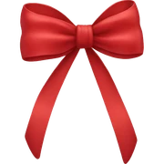 Red bow sticker