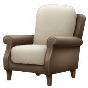 Fluffy Recliner chair sticker