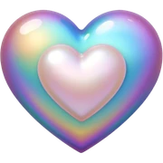 heart with a pearl texture sticker