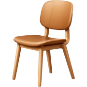 danish design chair wood sticker